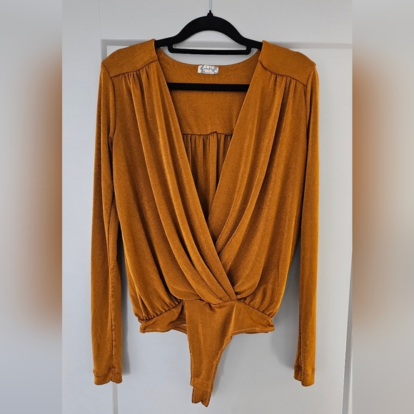 Free People Tops - Free People Copper Bodysuit